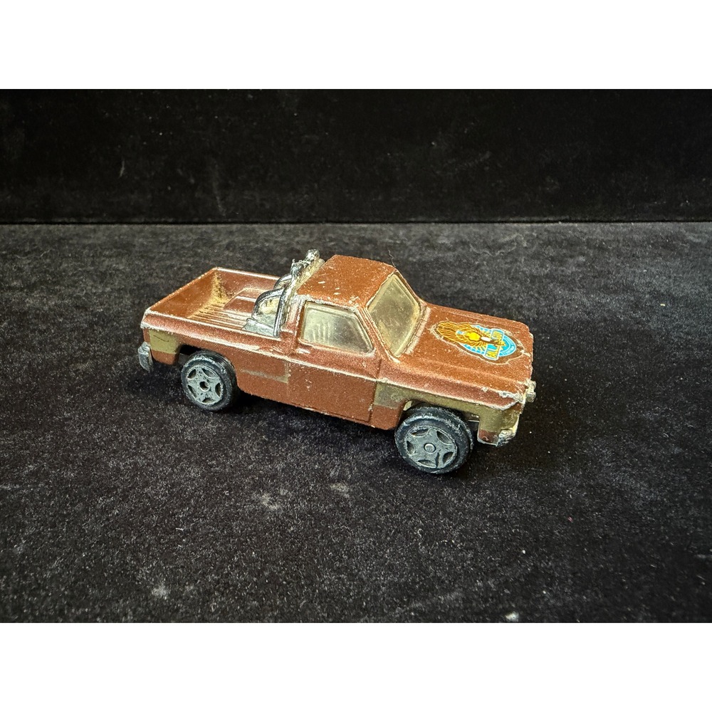 Vintage‎ Ertl The Fall Guy GMC Sierra 4x4 Pickup Truck Diecast 1/64 Brown Gold